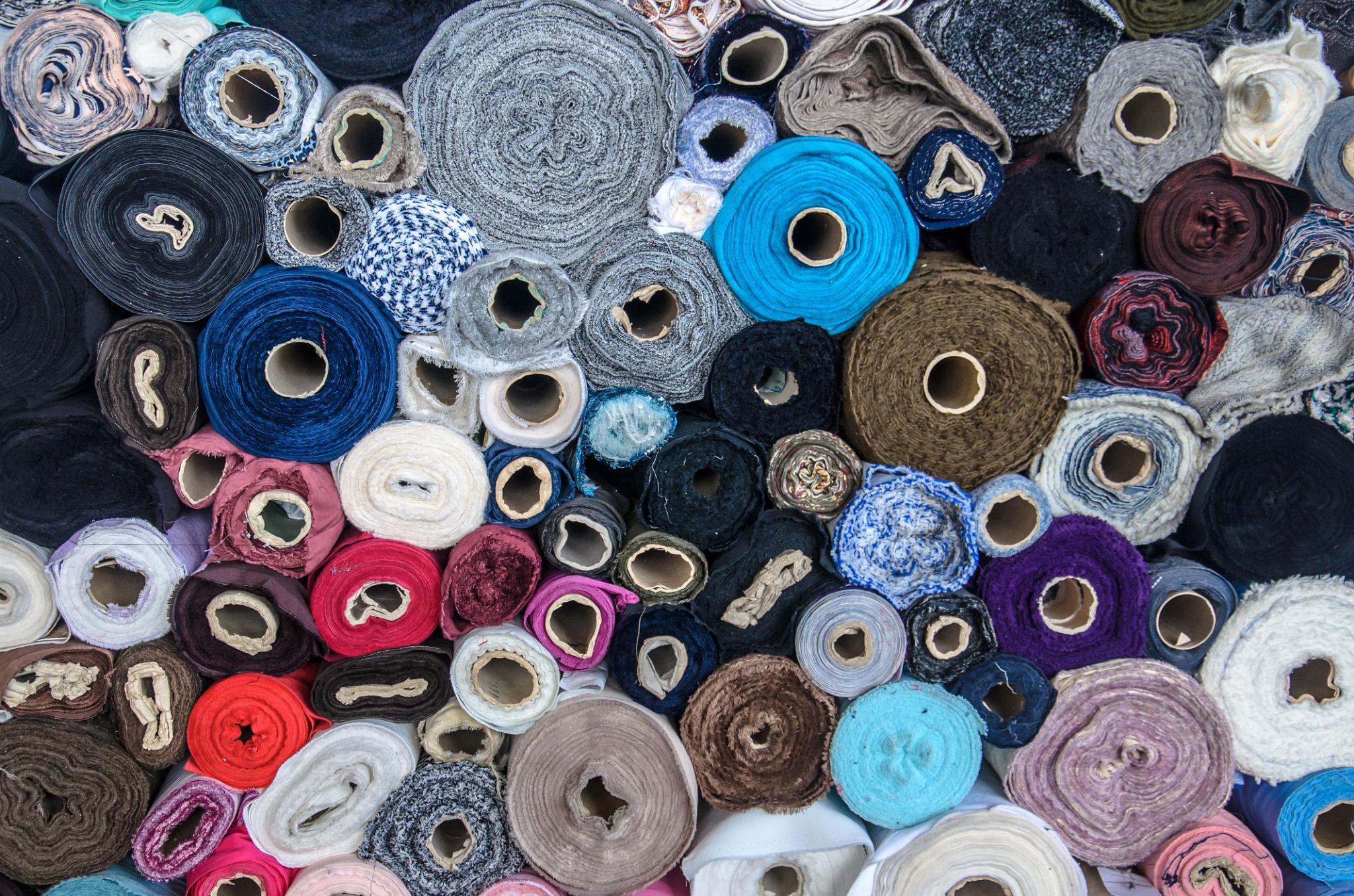 Close-up of woven textiles